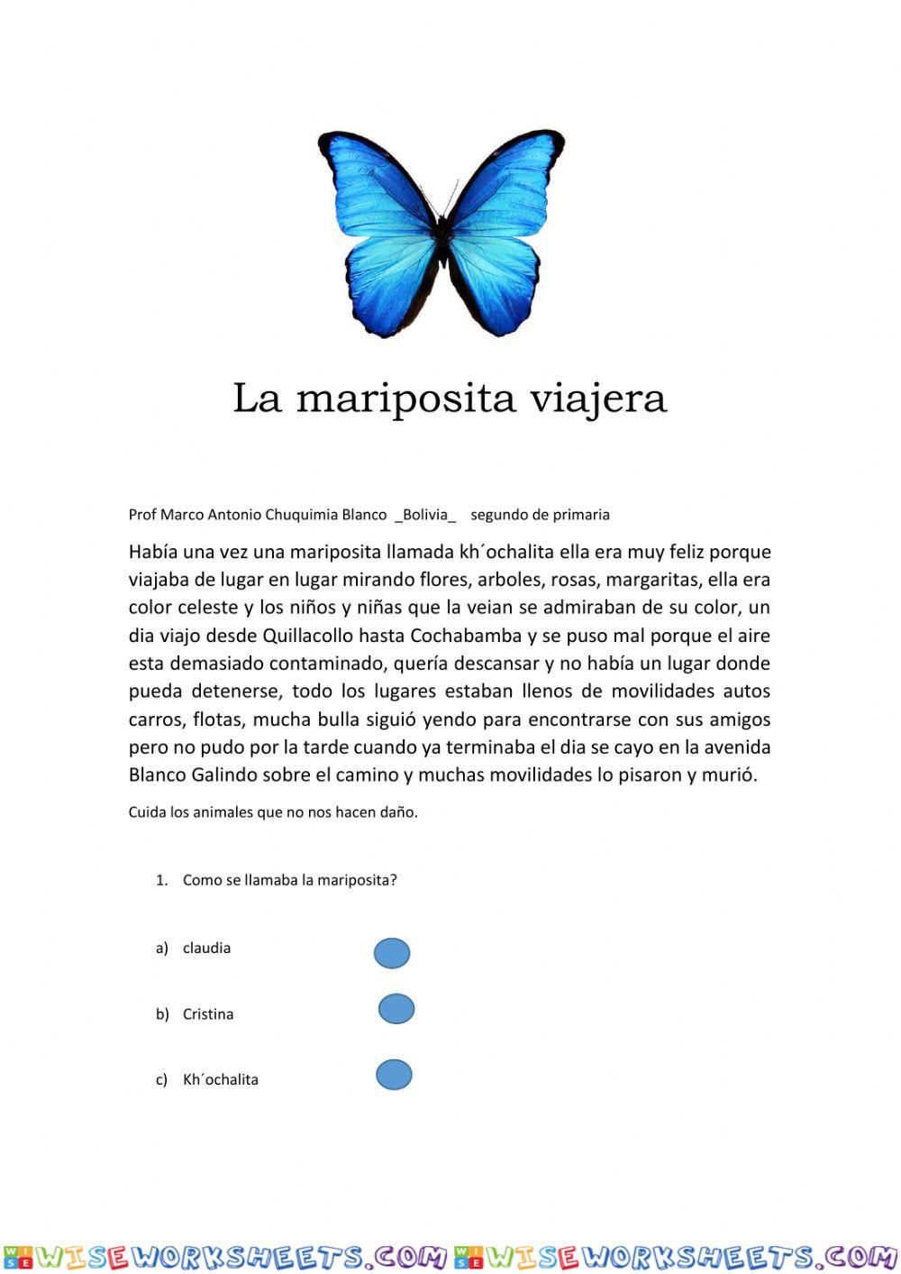 La mariposa viajera