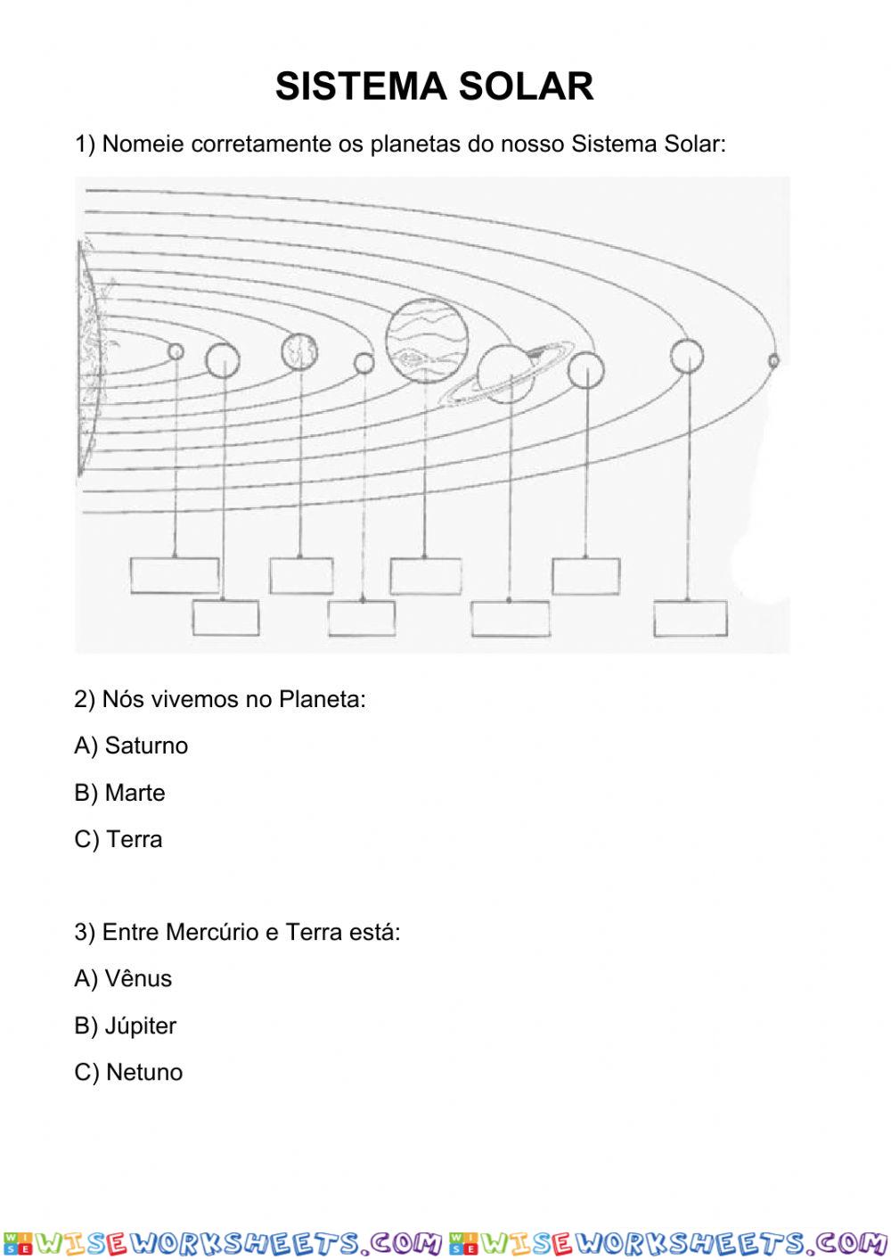 Conheça o nosso Sistema Solar - 5º ano