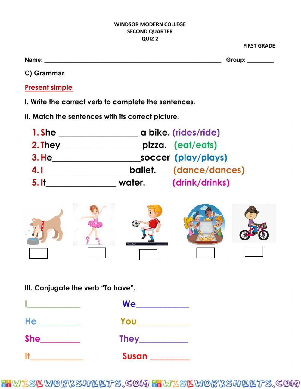 Grammar Quiz 2-2