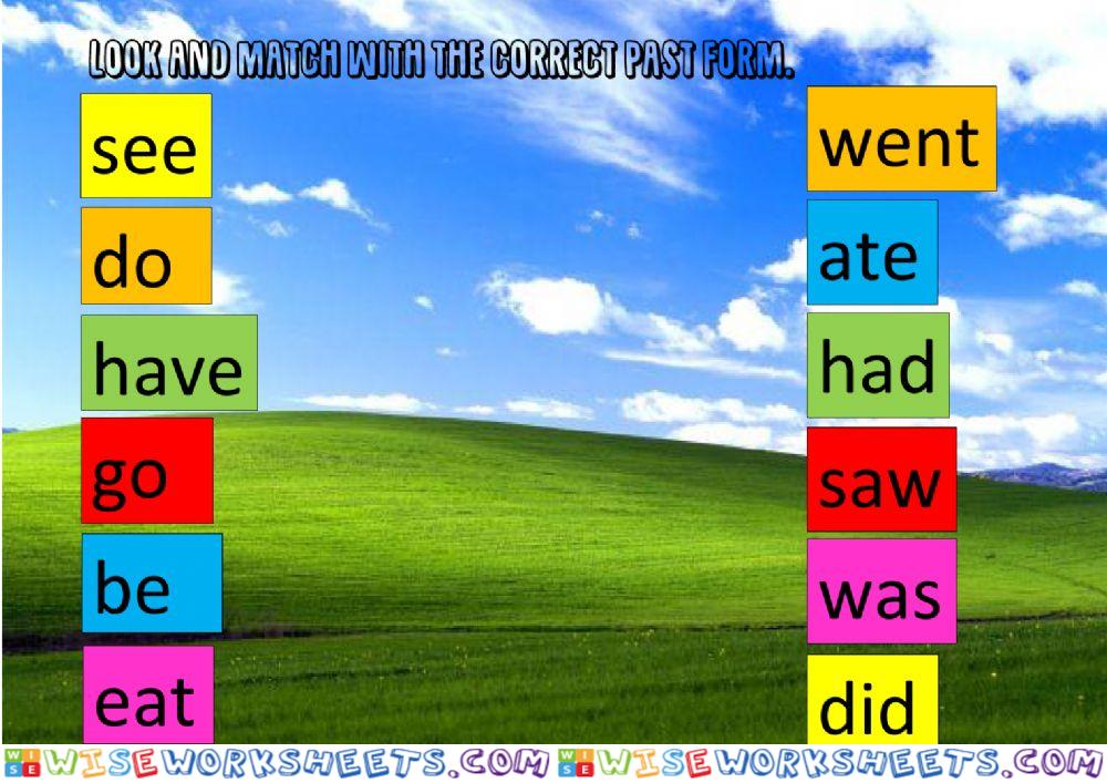 Basic irregular verbs