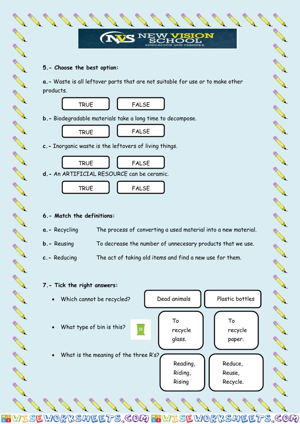 worksheet