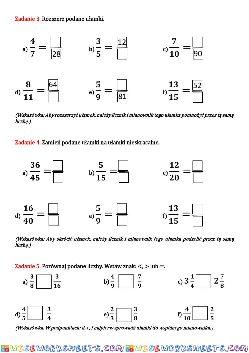 worksheet