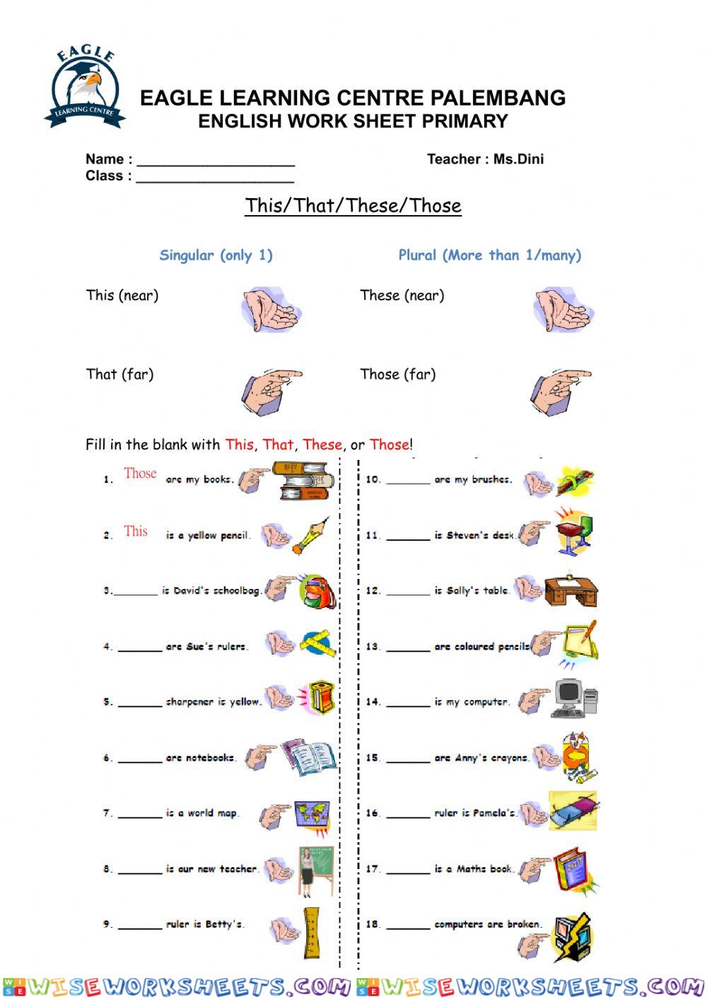 Demonstrative Pronoun