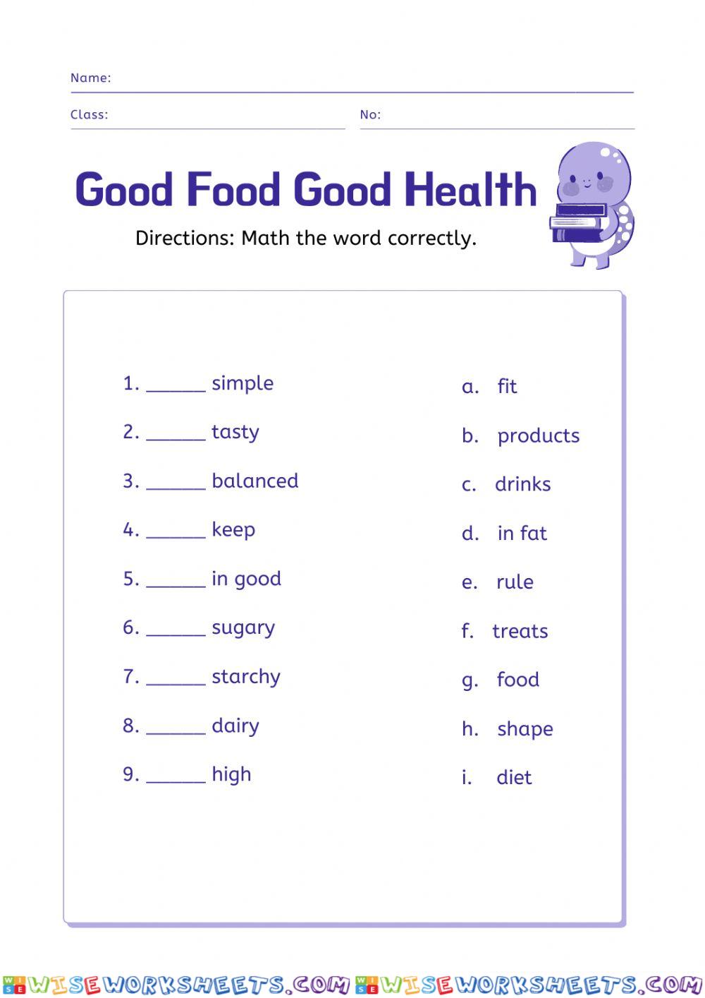 Good Food Good Health