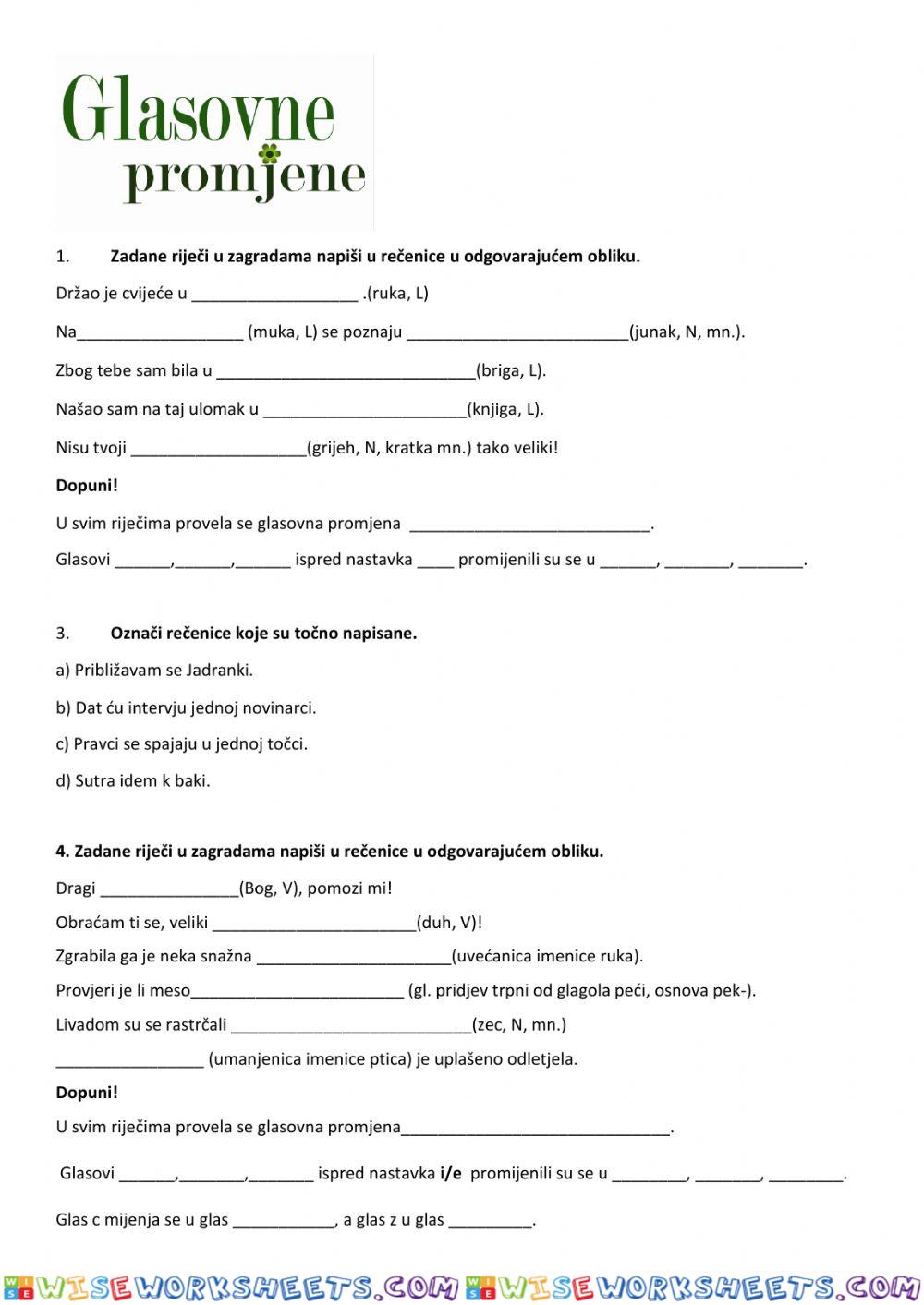 worksheet