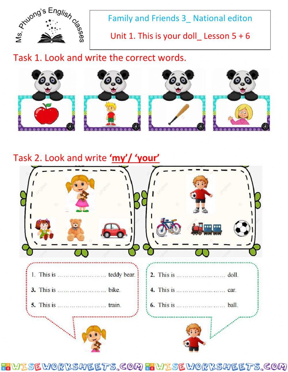 Ms. Phuong- FF3-NE- Unit 1- Lesson 5+6