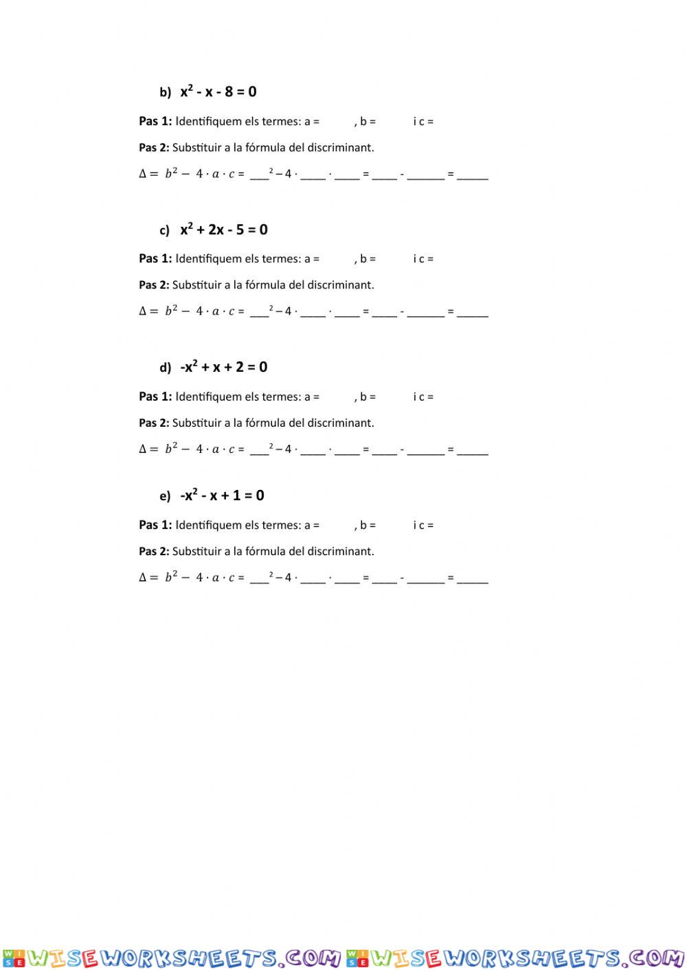 worksheet