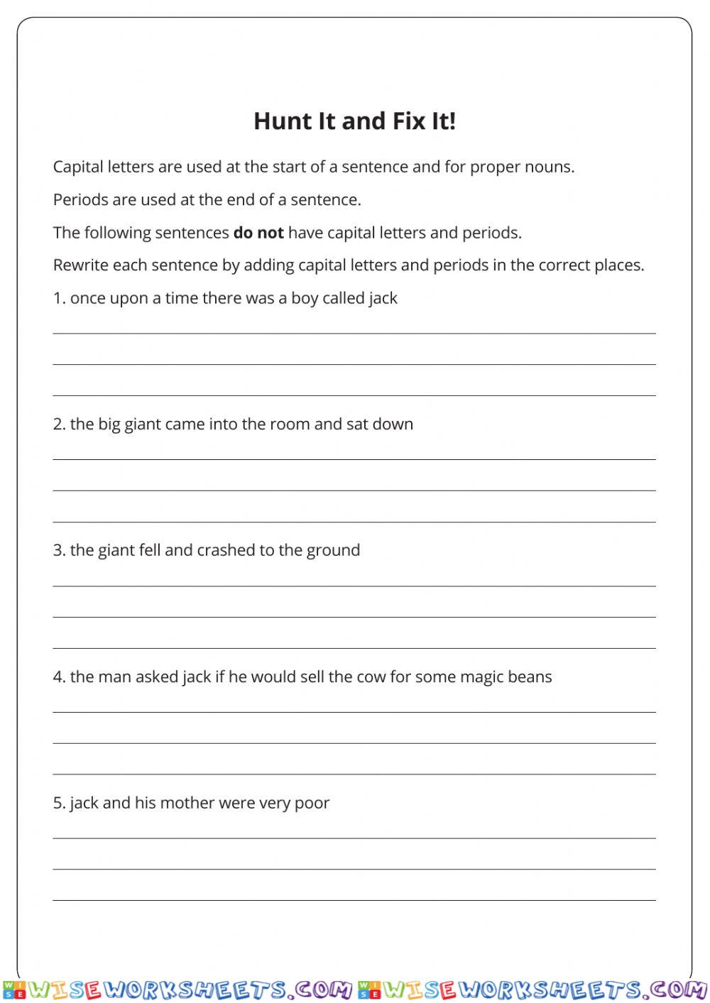 Capitalization