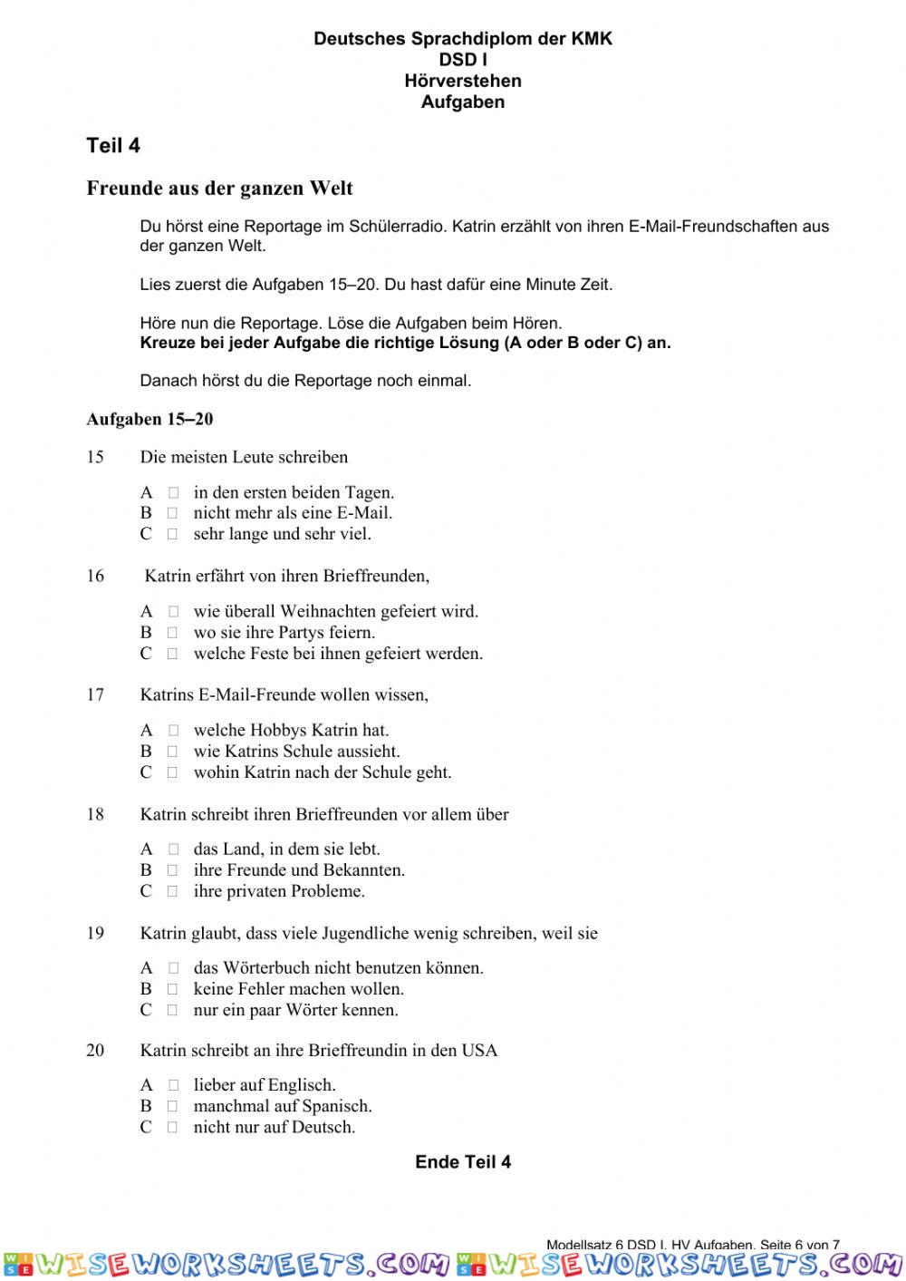 worksheet
