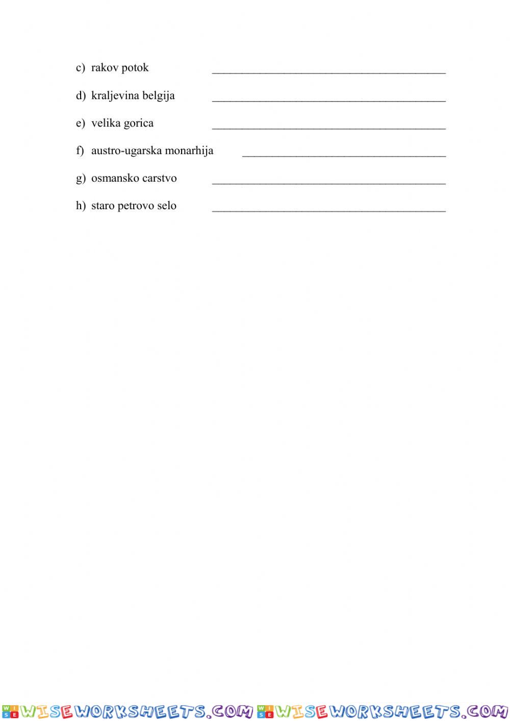 worksheet