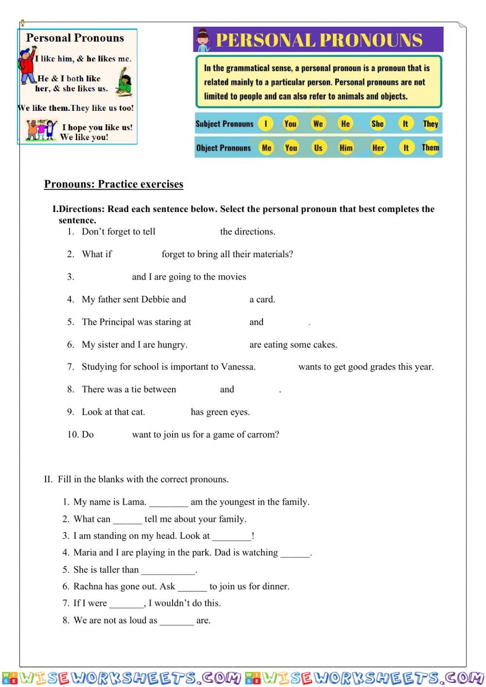 Personal Pronouns