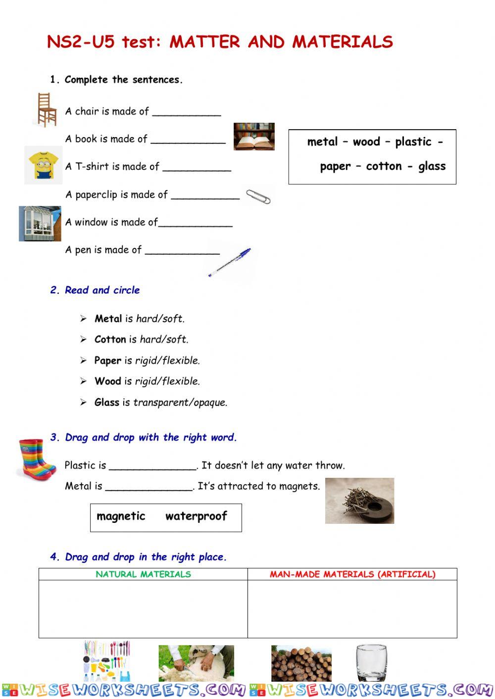 Matter and materials