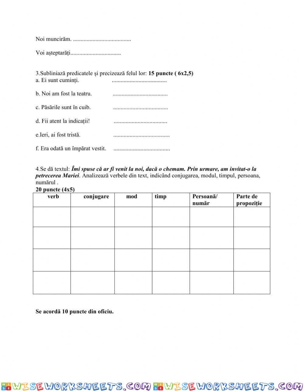 worksheet