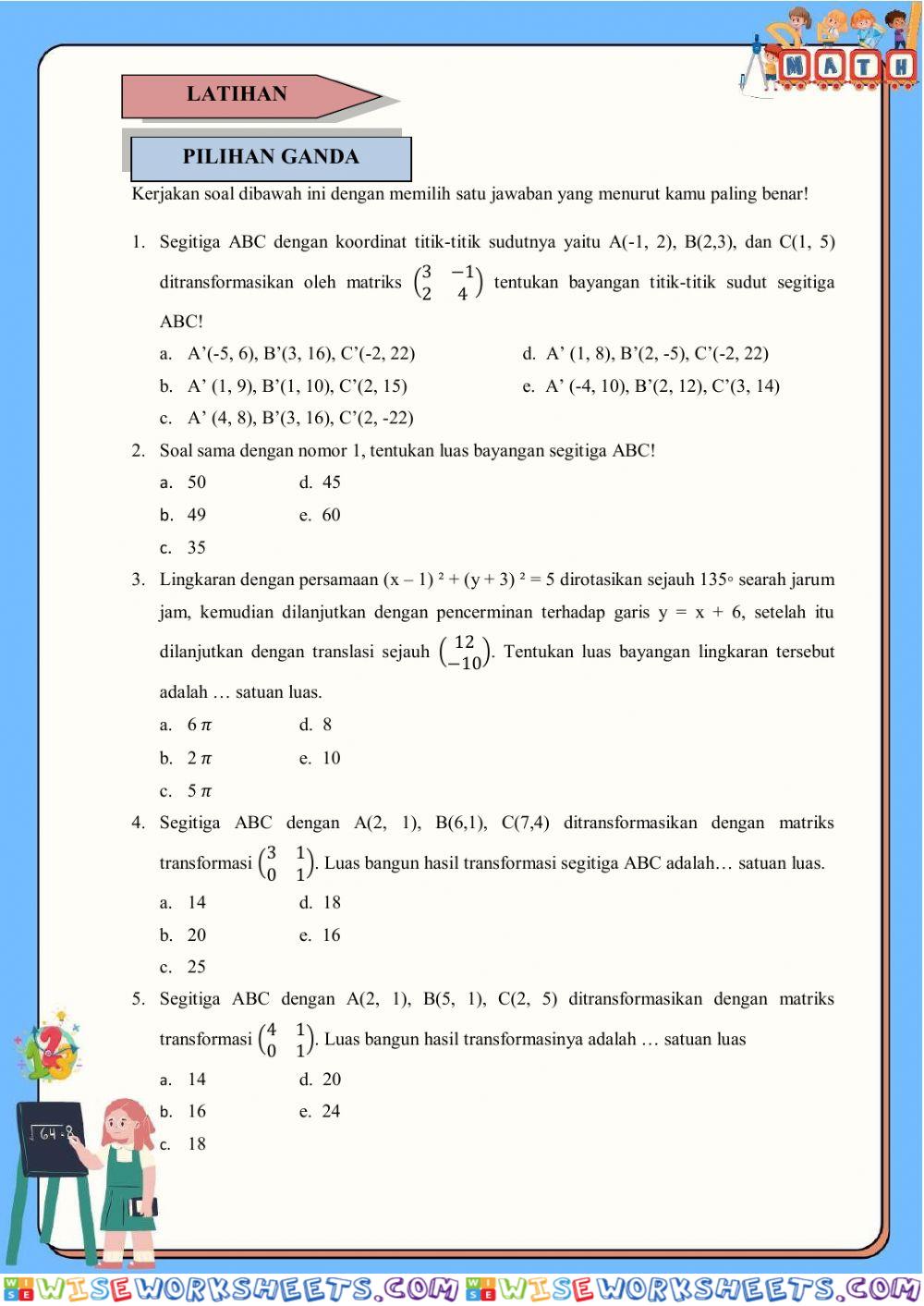 worksheet