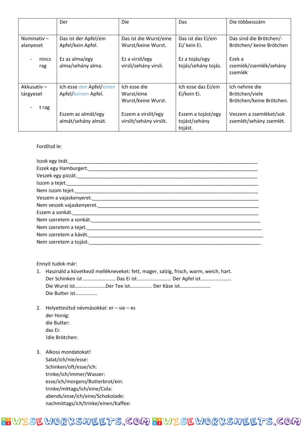 worksheet