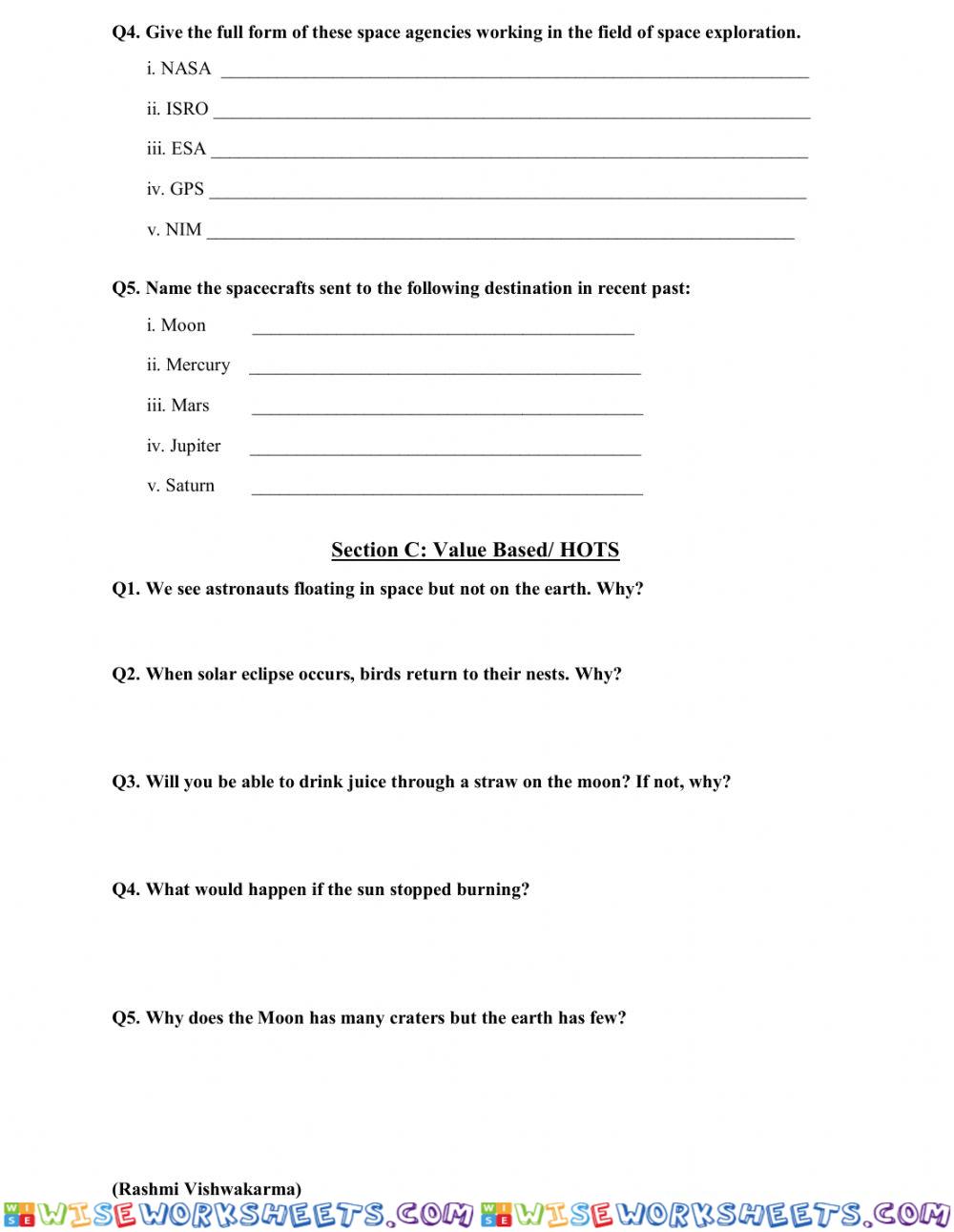 worksheet