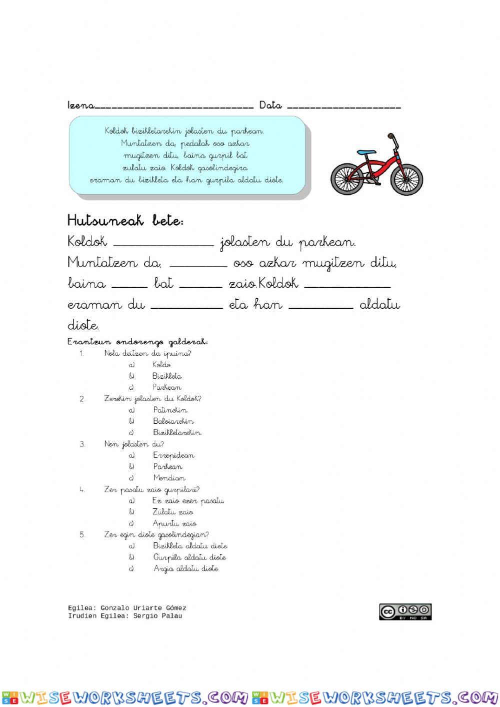 worksheet