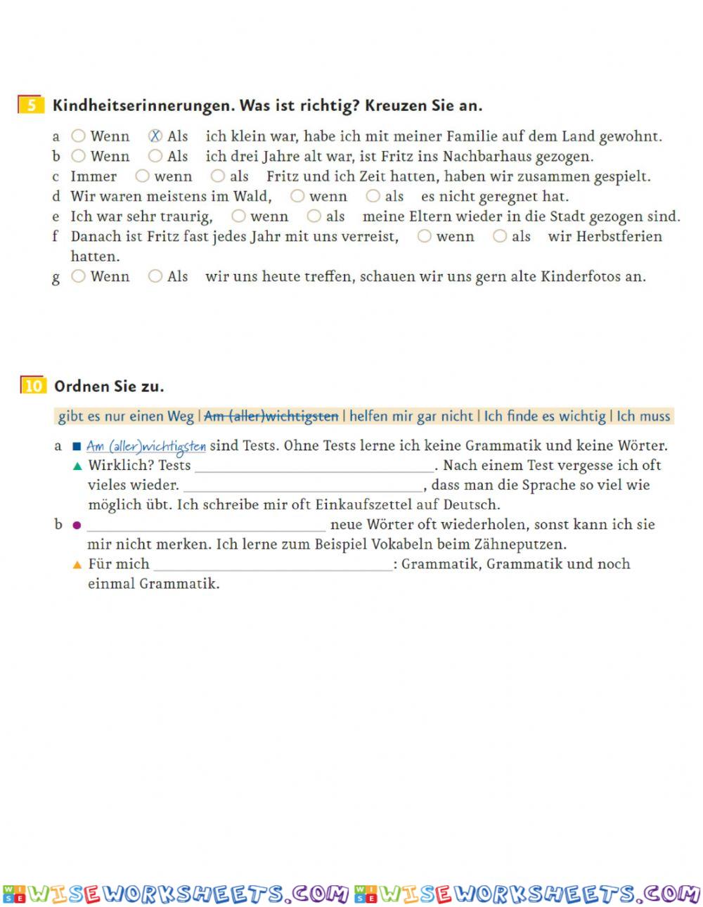 worksheet