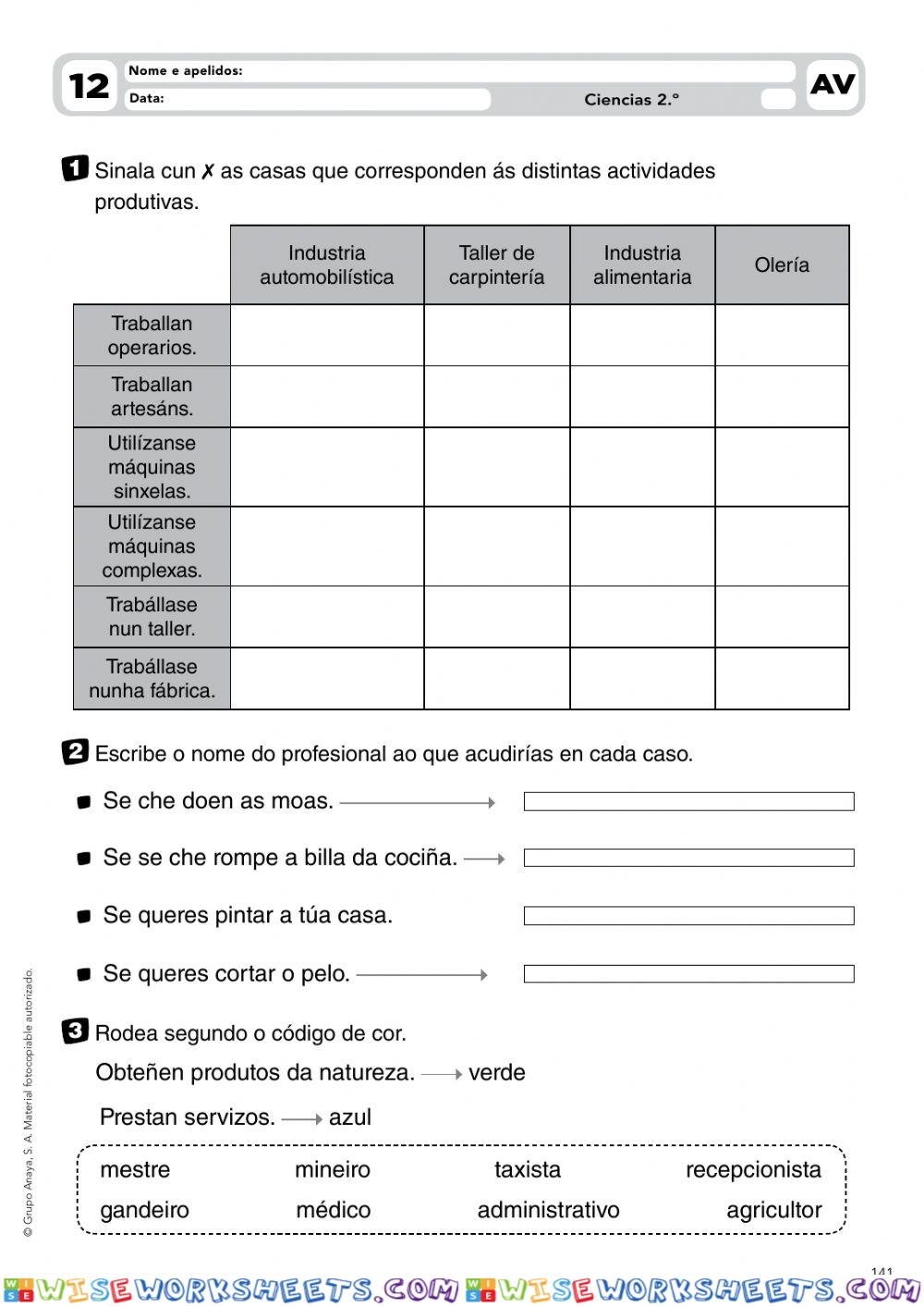 worksheet