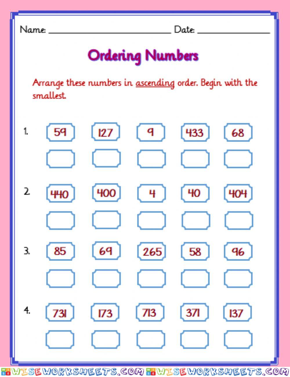 Ascending Order 2