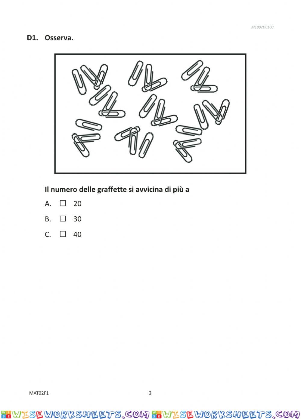 worksheet