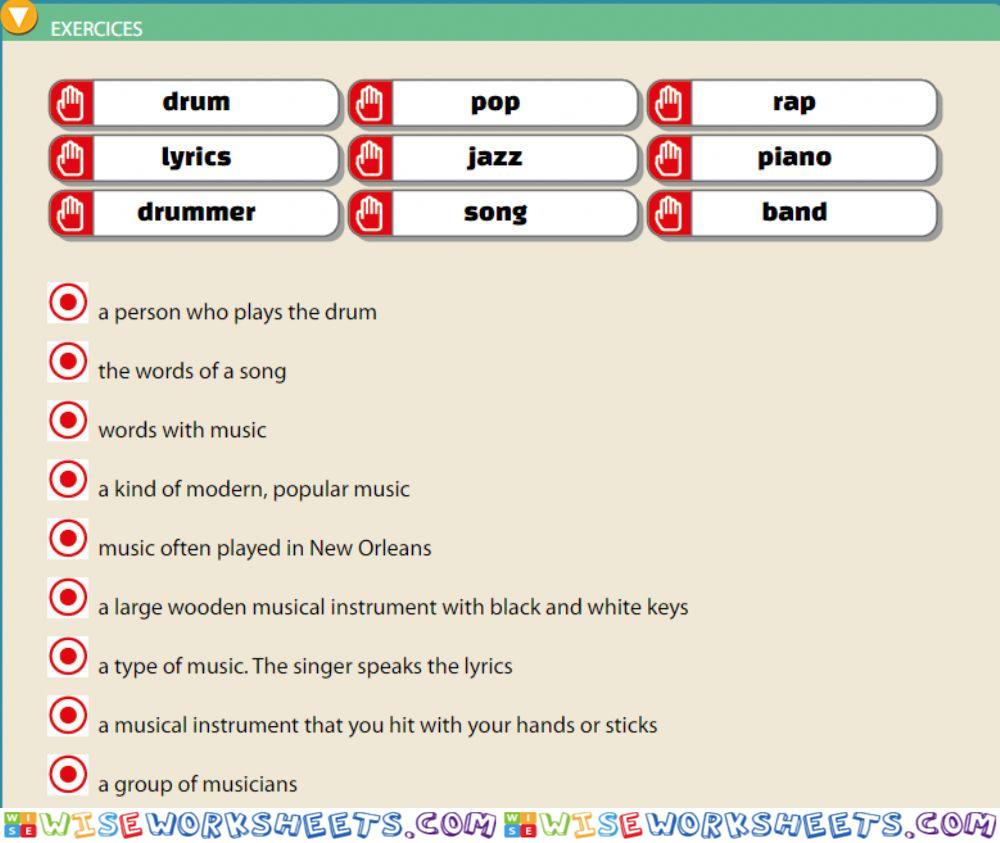 Music - Drag and drop (difficult)