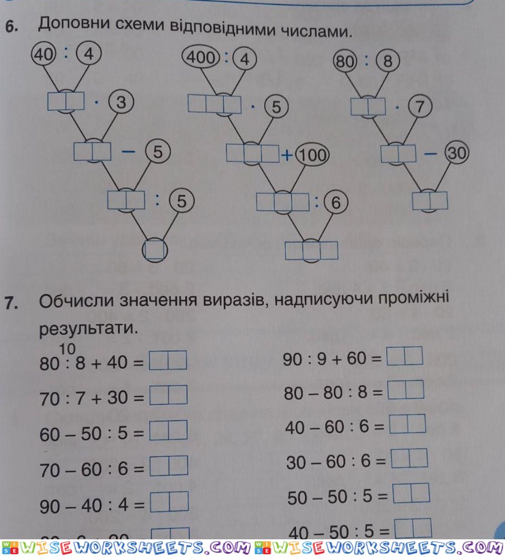 Множення і ділення на 10, на 100