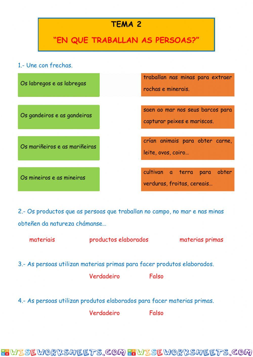 En que traballan as persoas?