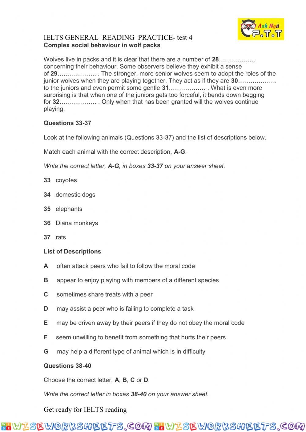 worksheet