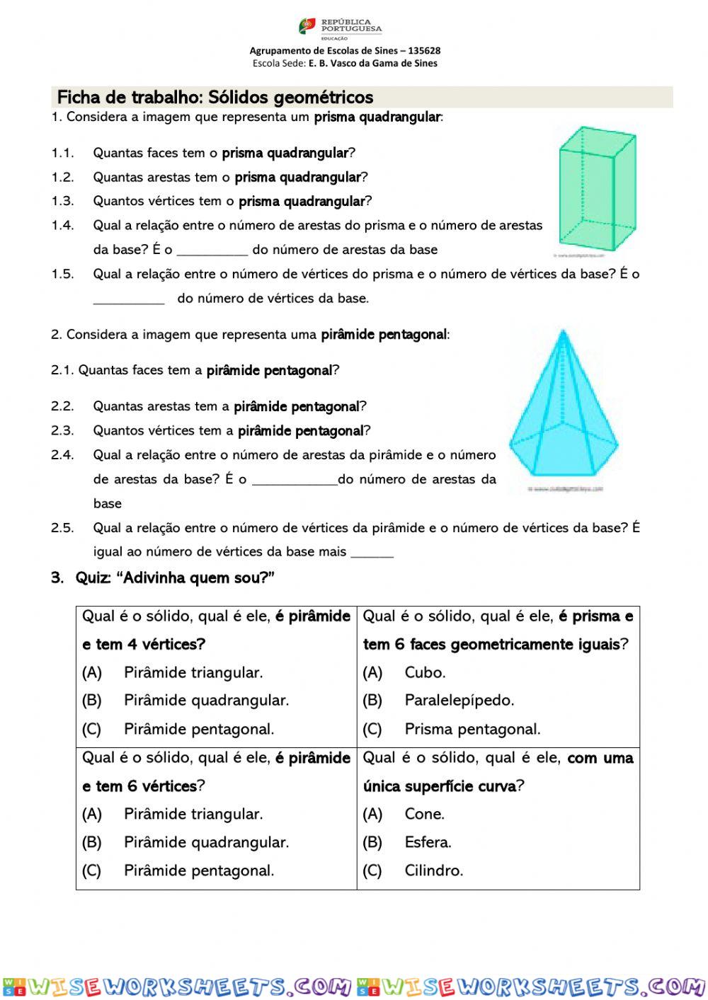 Sólidos Geométricos