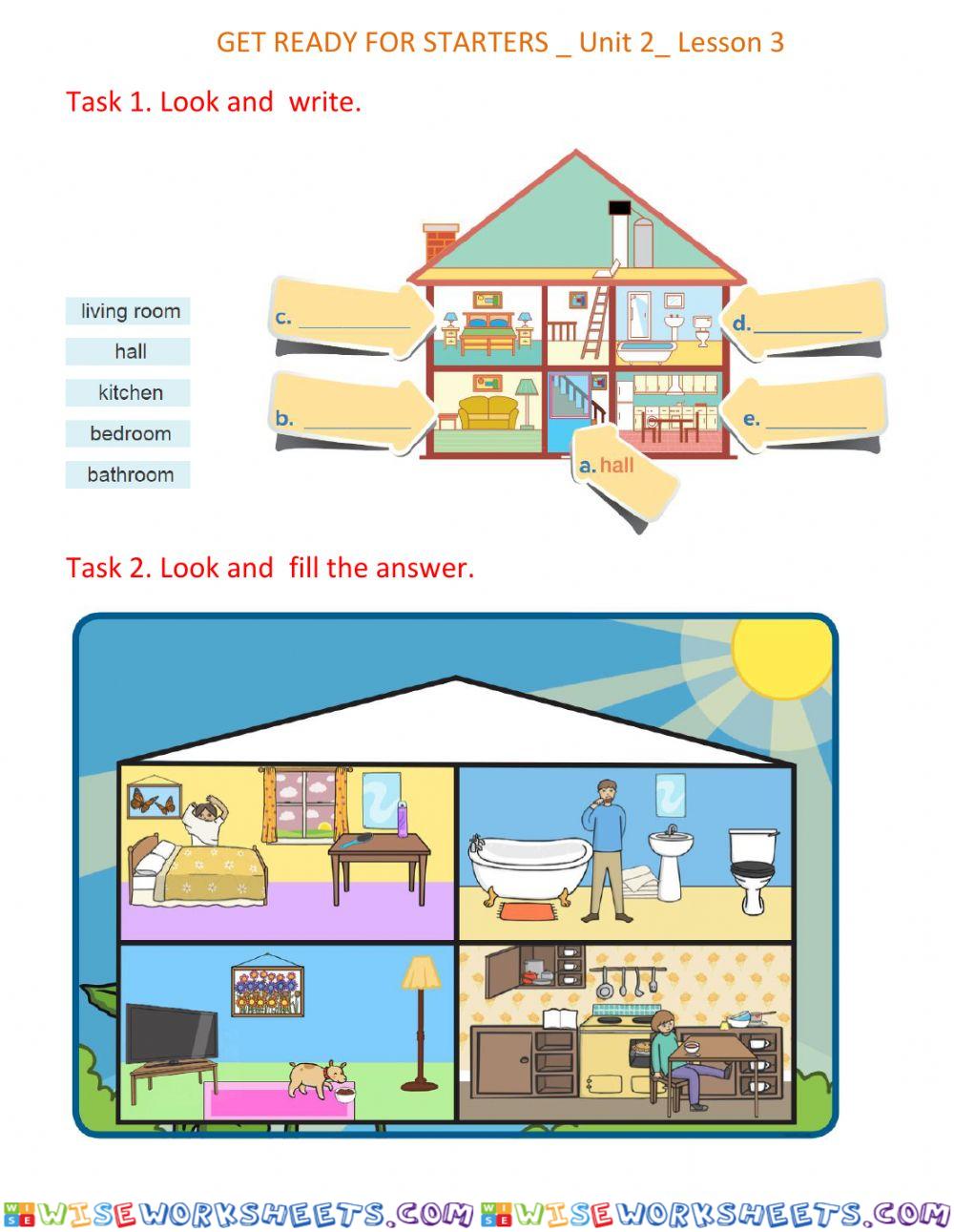 Get ready for starters- Unit 2. Home- Lesson 3