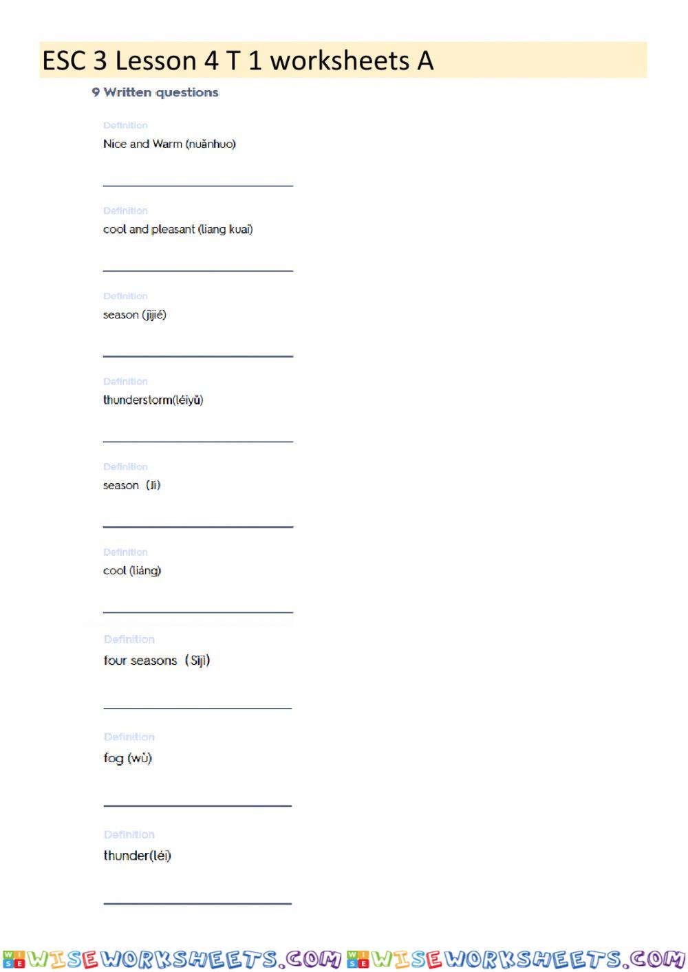 ESC 3 Lesson 4 text 1