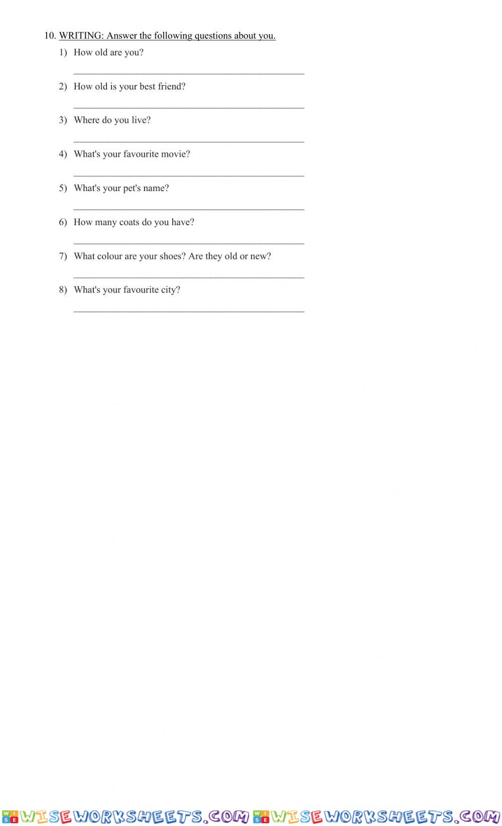 worksheet