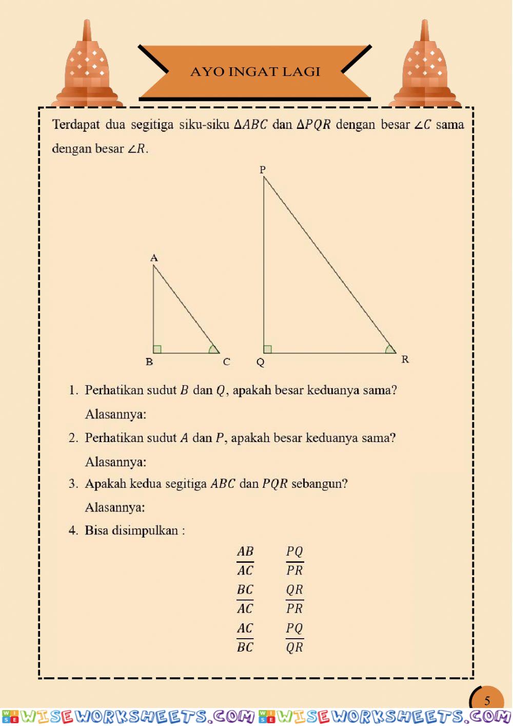 worksheet