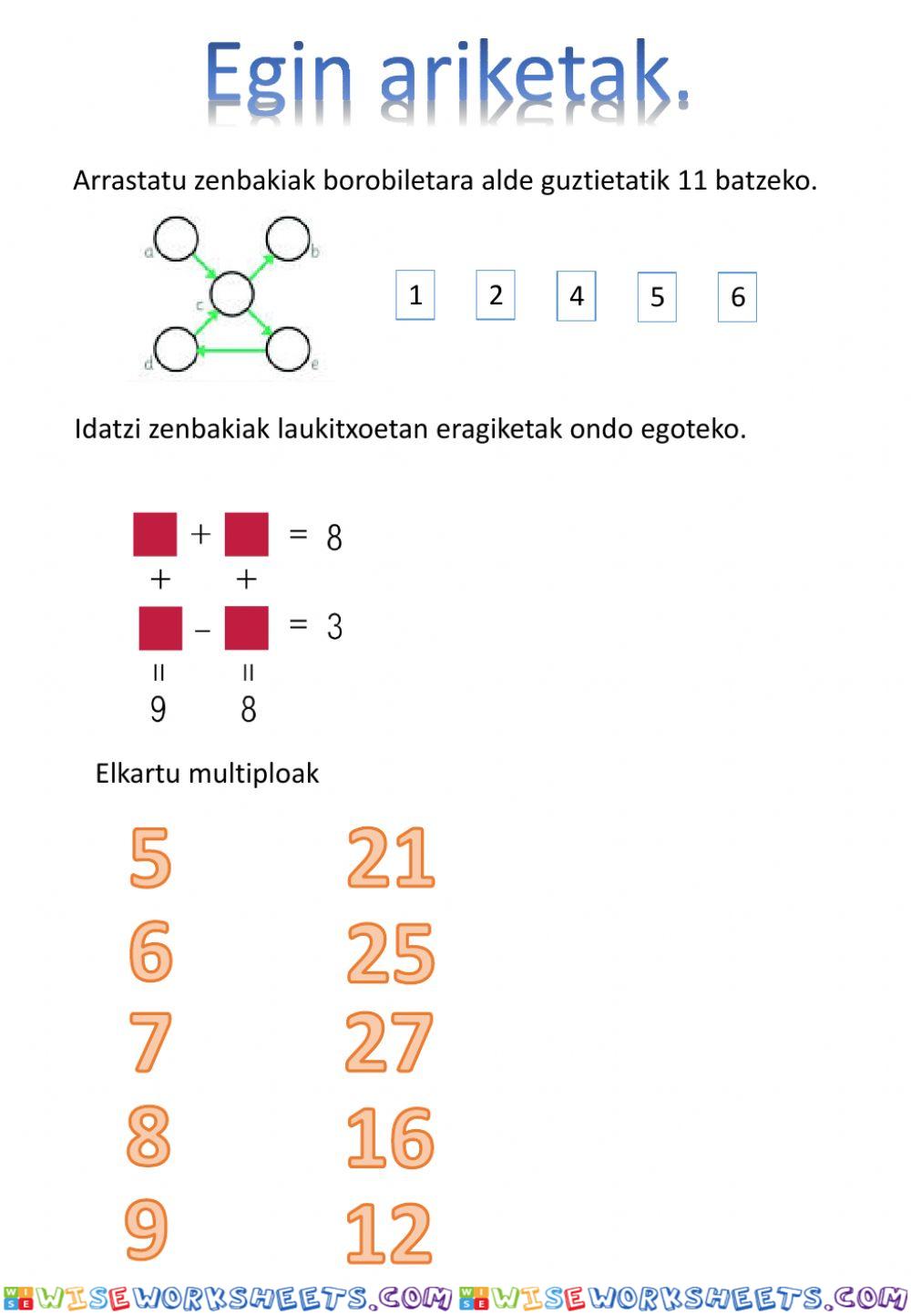 worksheet