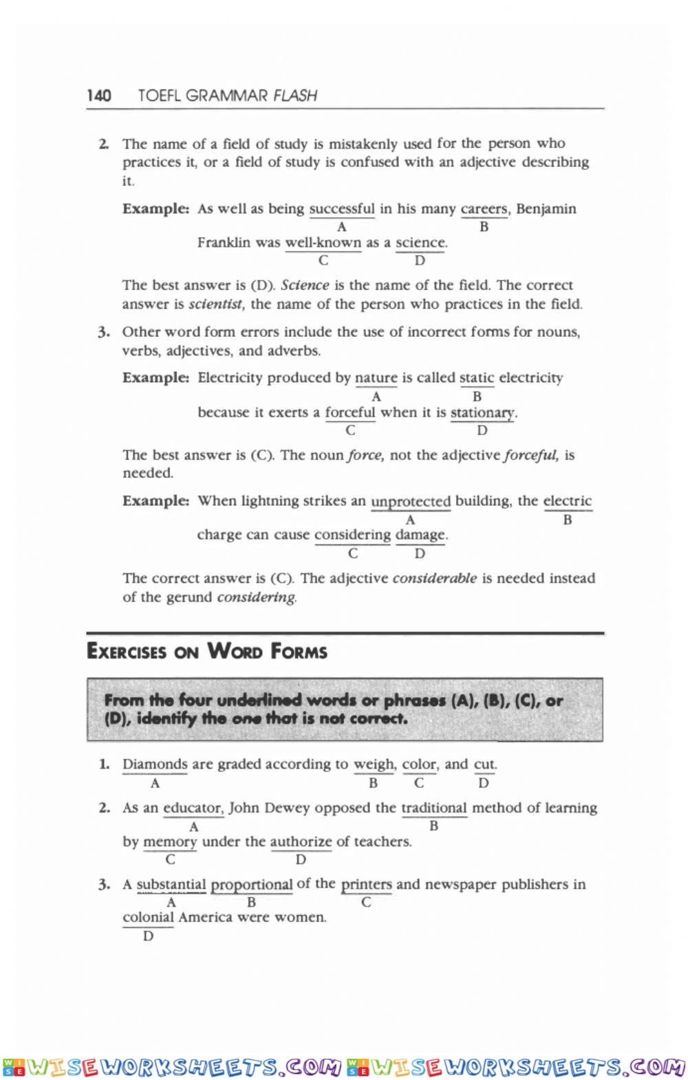 Toefl grammar practice 69