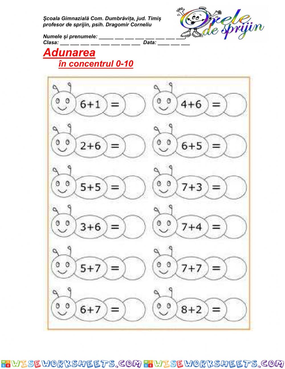 Adunarea 0-10