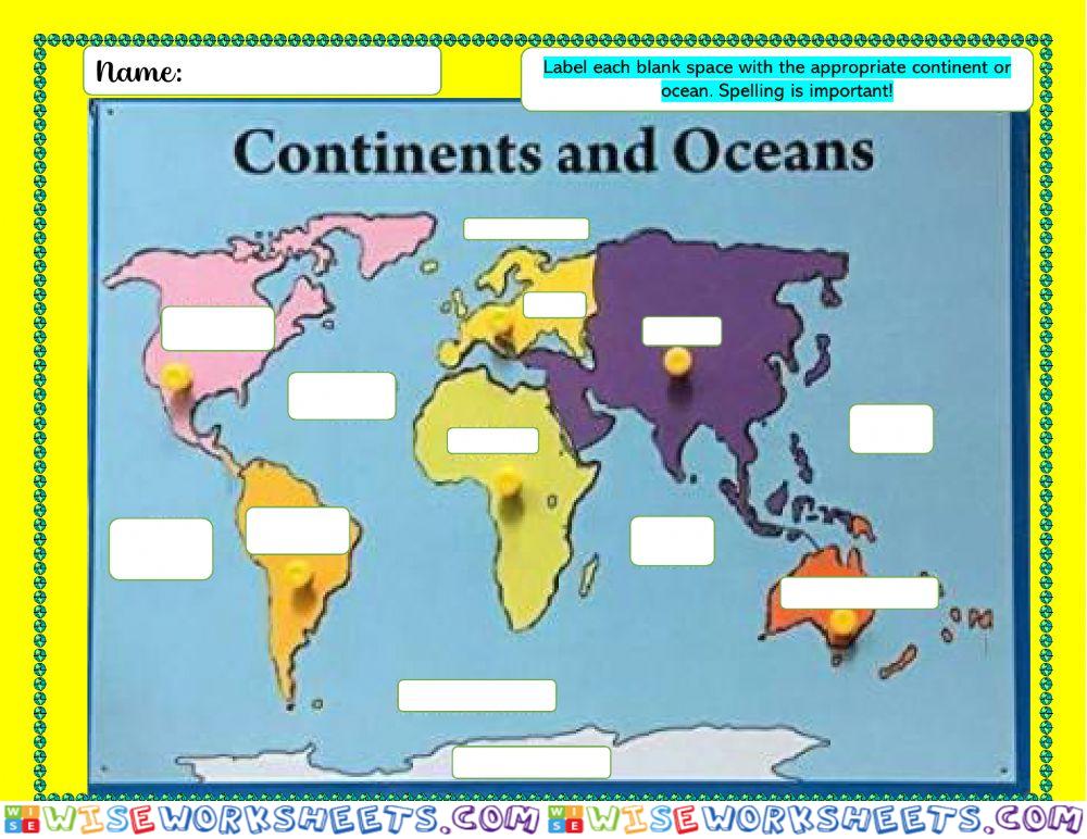 Continents & Oceans