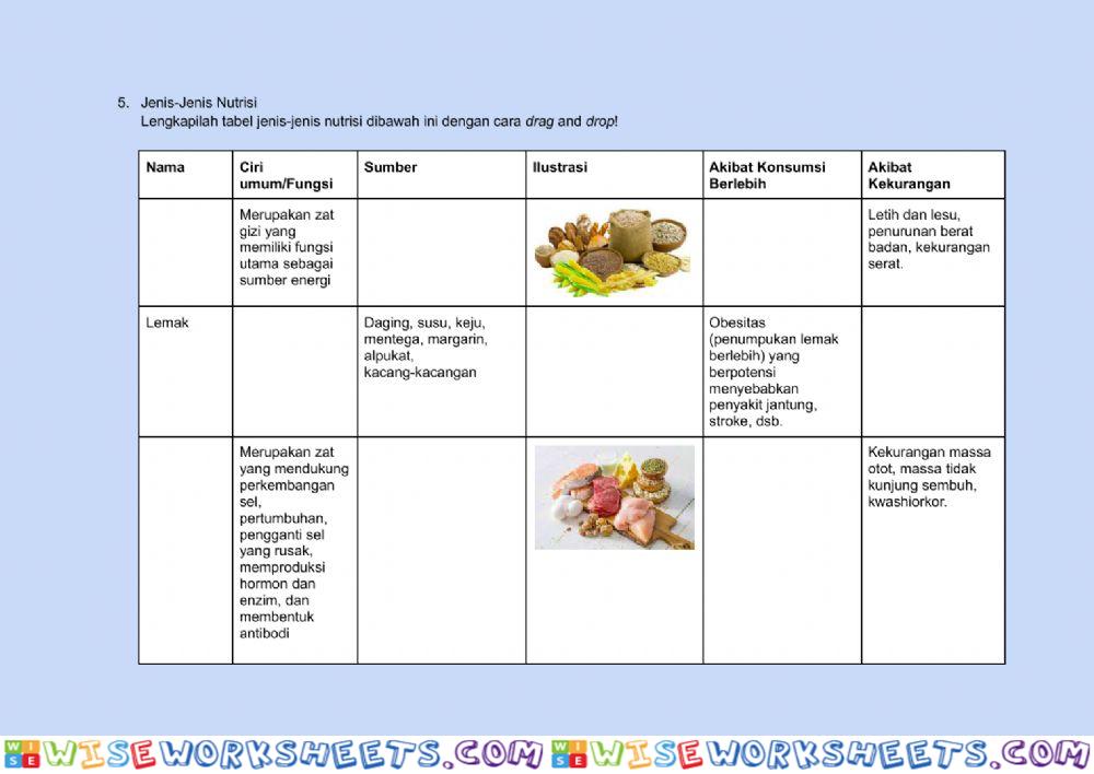 worksheet