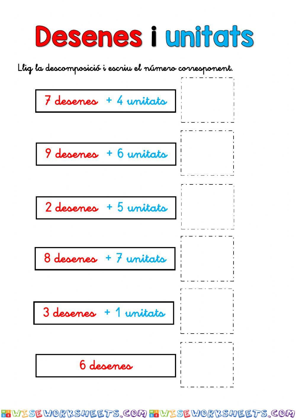 Desenes i unitats 2