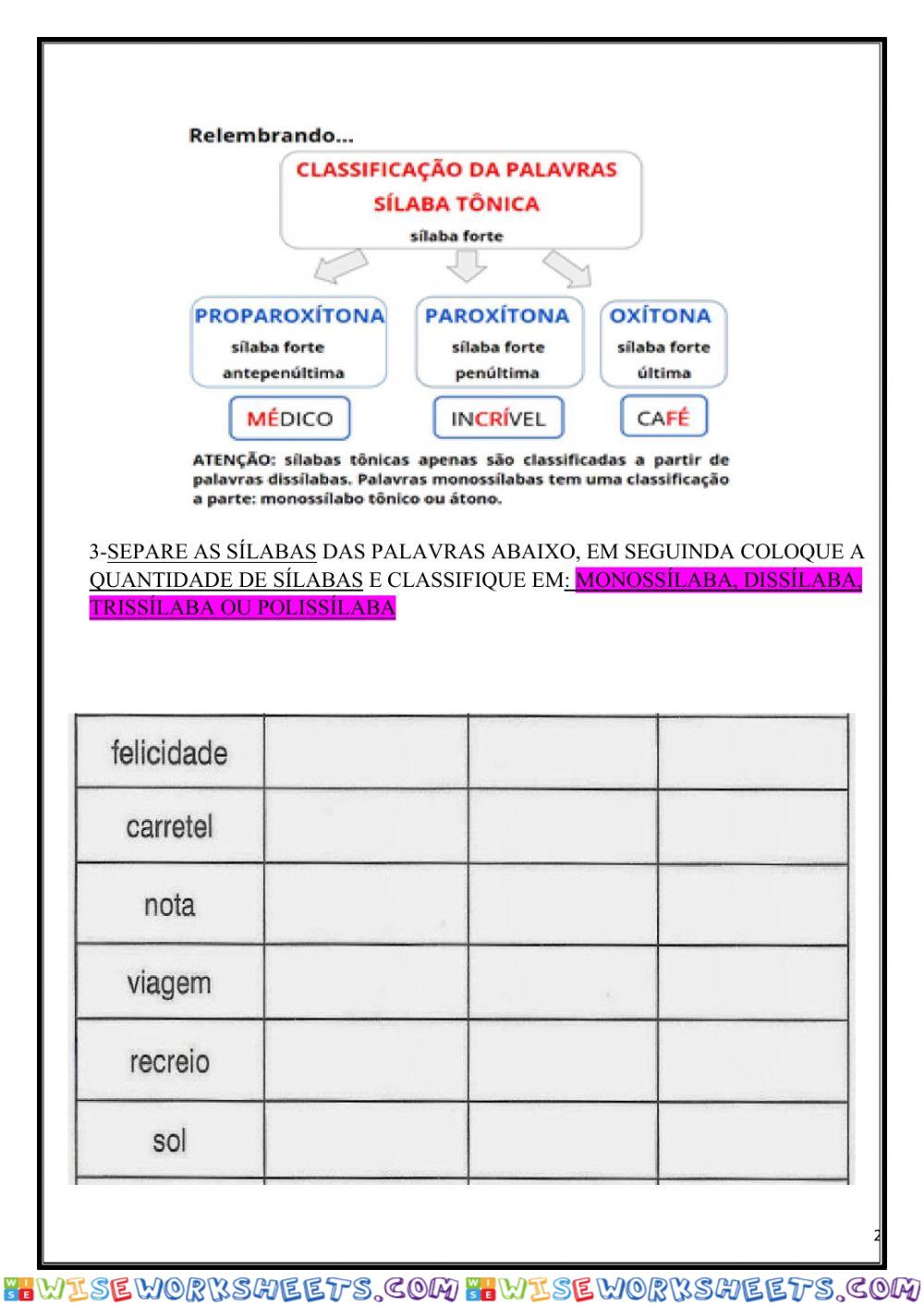 worksheet