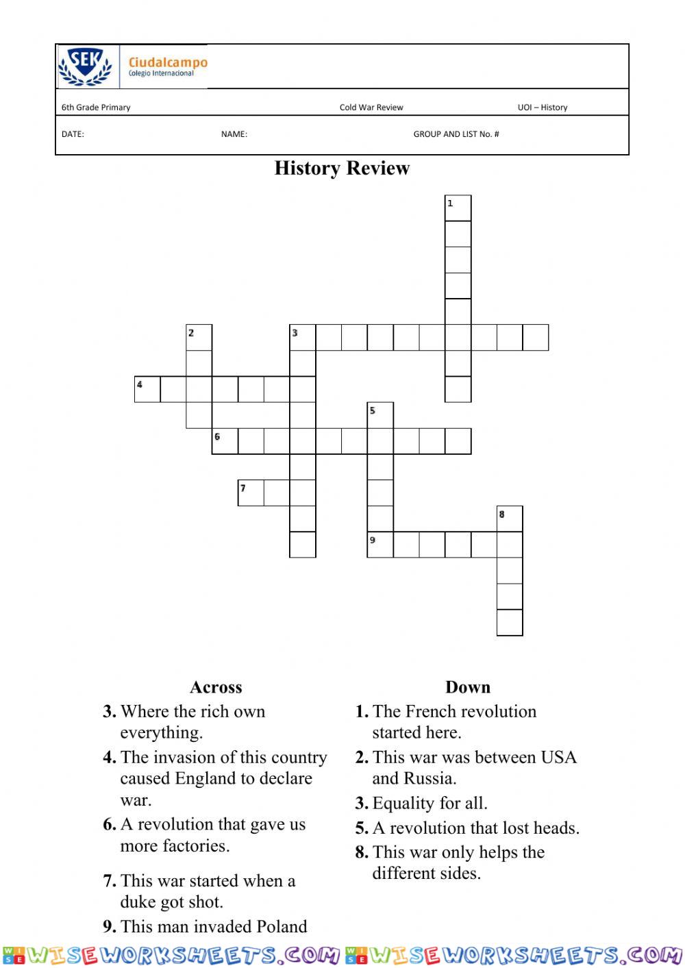 Histroy Review