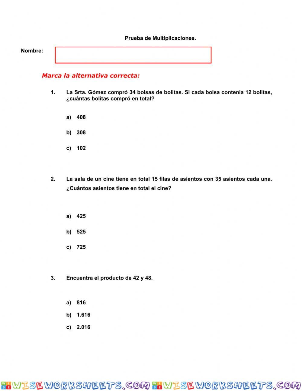 Multiplicación