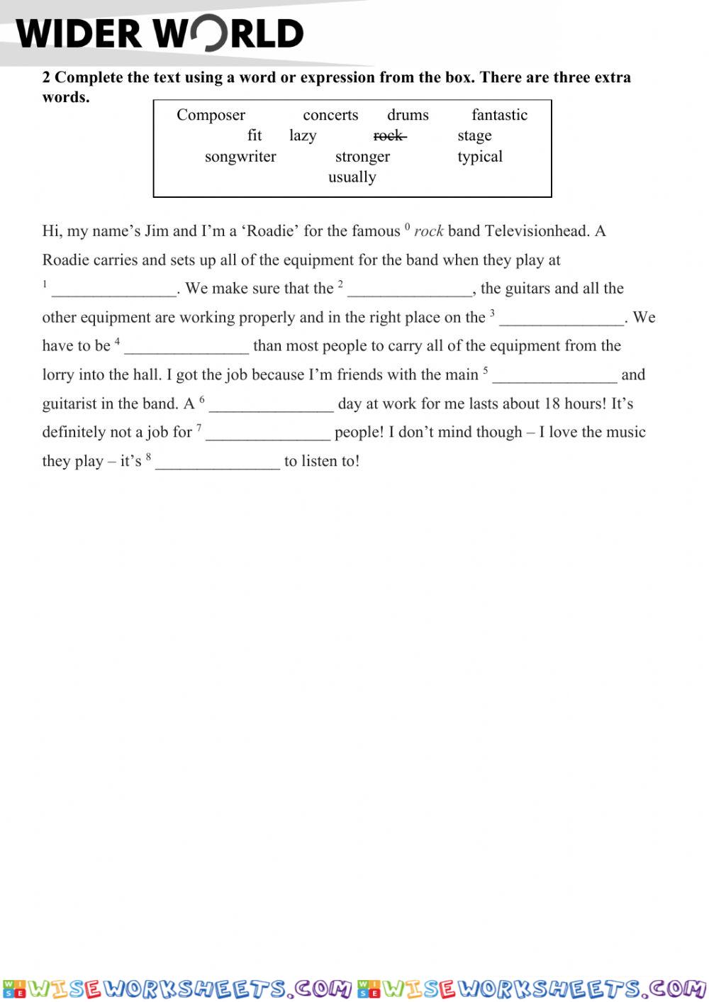 worksheet