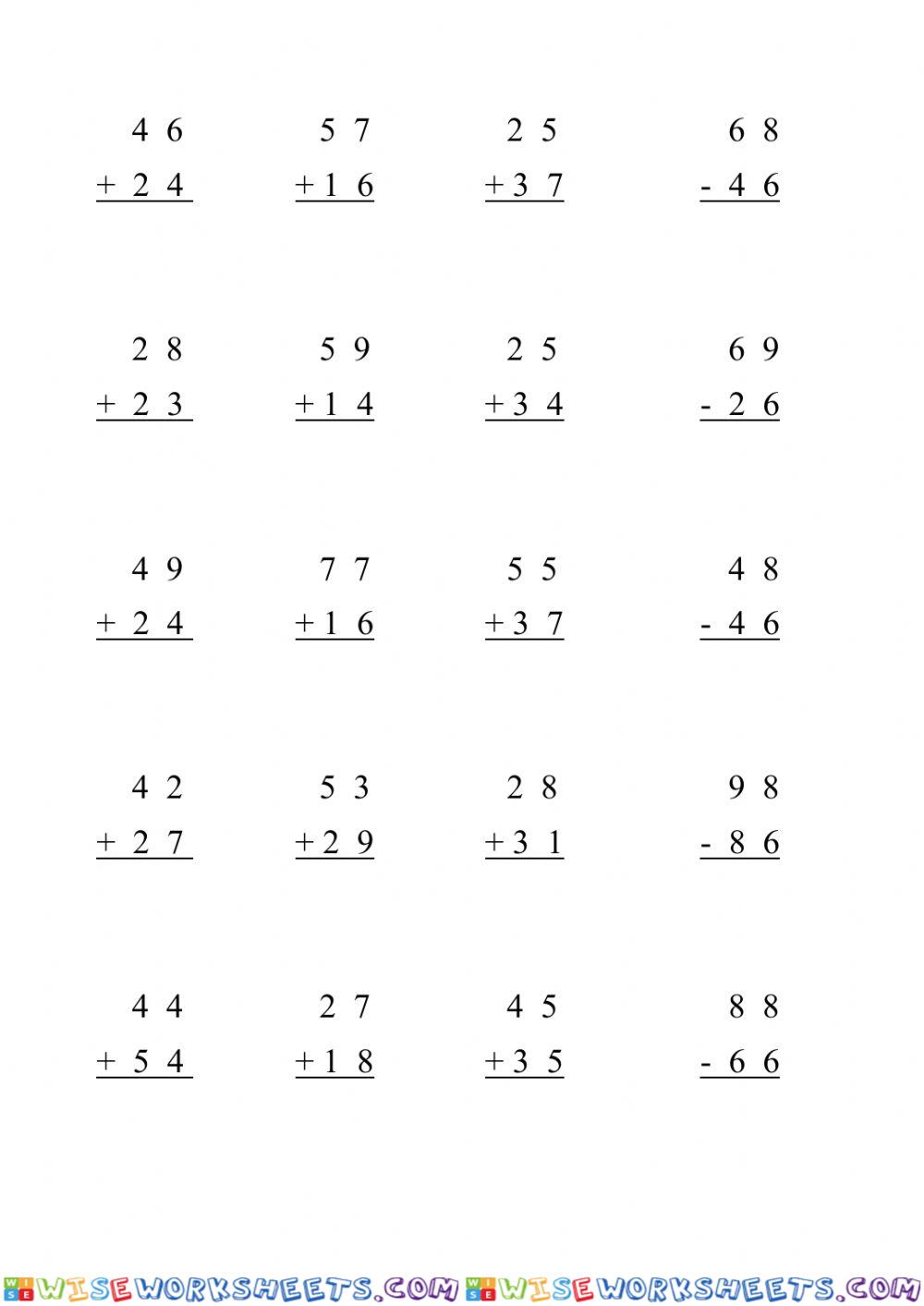 worksheet