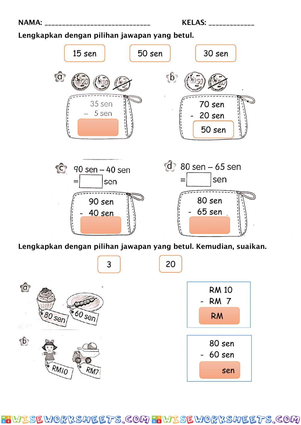 Selesaikan Wang Tolak