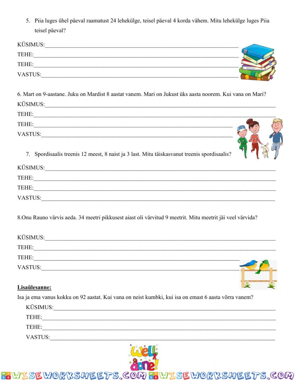 worksheet