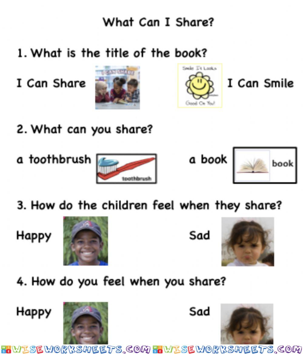 What Can I Share?