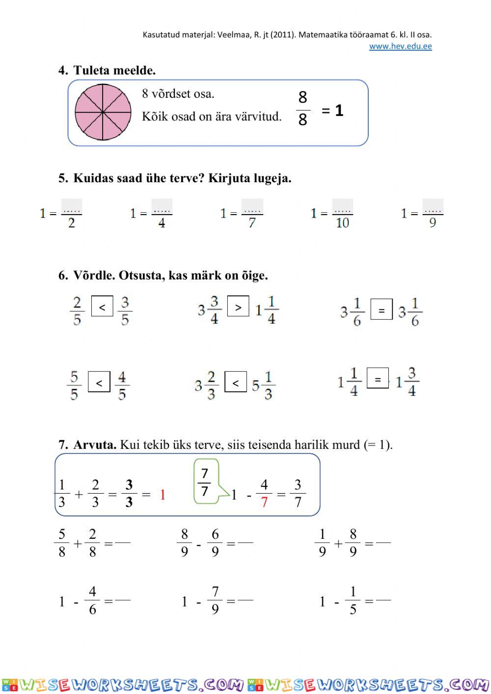 worksheet