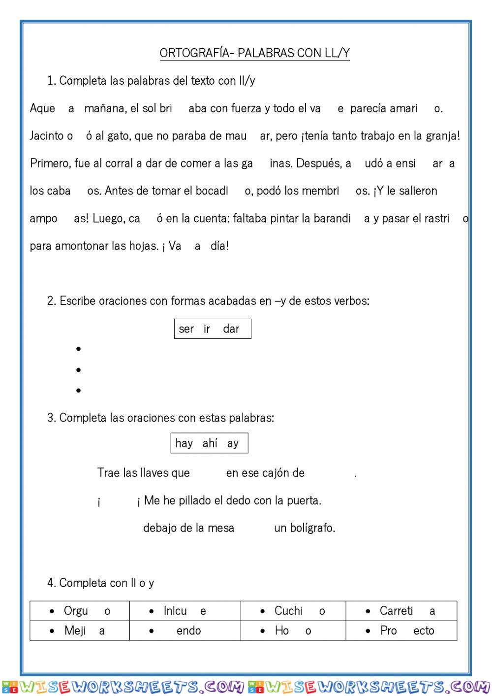 worksheet